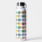 Cartoon Colorful Sheep Pattern Waterfles (Achterkant)
