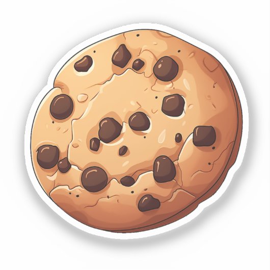 Cartoon cookie sticker (Voorkant)