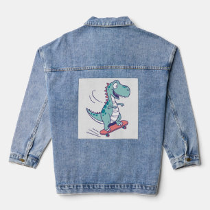 Cartoon cool T-Rex sur skateboard