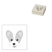 Cartoon Corgi Rubberstempel (Gestempeld)