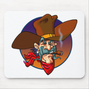 Cartoon Cowboy Muismat