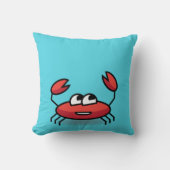 Cartoon Crab - ritter Kussen (Voorkant)