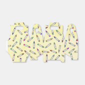 Cartoon Crayon Pattern Bedankdoosjes (Uitgevouwen)