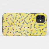 Cartoon Crayon Pattern Case-Mate iPhone Case (Achterkant (horizontaal))