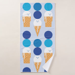 Cartoon crème glacée mignonne design motif sans co