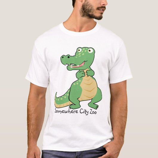 Cartoon Crocodile T-Shirt (Voorkant)