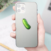 Cartoon cucumber sticker (Telefoon)