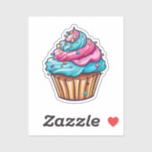 Cartoon cupcake sticker (Vel)