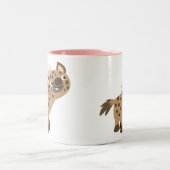Cartoon Curieux Cute Hyena Mug (Centre)