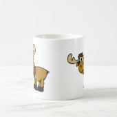 Cartoon curieuze maten | achtergrondkleur kiezen koffiemok (Center)