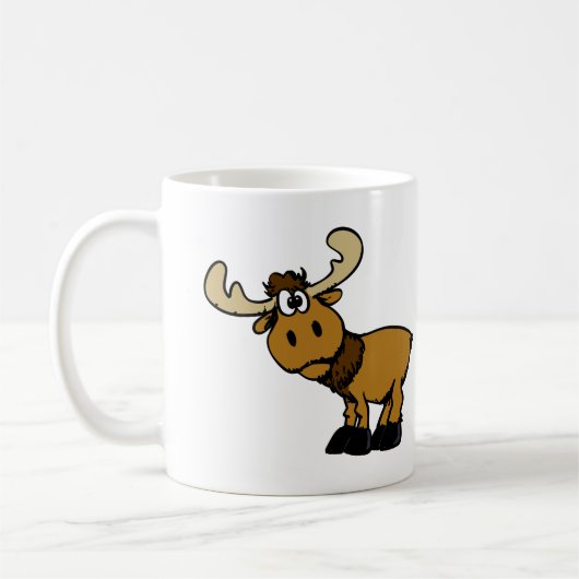 Cartoon curieuze maten | achtergrondkleur kiezen koffiemok (Links)