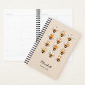 Cartoon Cute Funny Honey Bee Honeycomb 2026 Planner (Display)