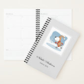 Cartoon Cute Ice Skating Dog Puppy Planner 2026 (Devant avec enveloppe)