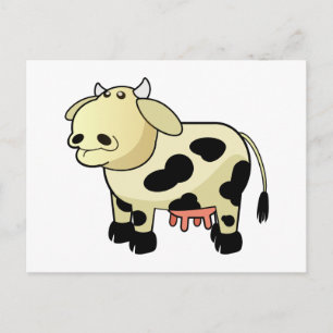 Cartoon Dairy Koe Briefkaart