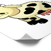 Cartoon Dairy Koe Poster (Hoek)