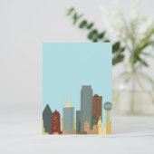 Cartoon Dallas Briefkaart (Staand voorkant)