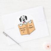 Cartoon Dalmatien Chien Stickers Plaque Modèle (Enveloppe)