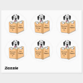 Cartoon Dalmatien Chien Stickers Plaque Modèle (Feuille)