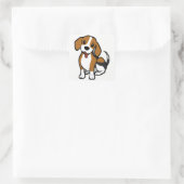 Cartoon de Chien beagle - Stickers Beagle d'amour (Sac)