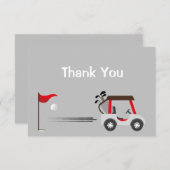 Cartoon de golf Merci Fun Golf (Devant / Derrière)