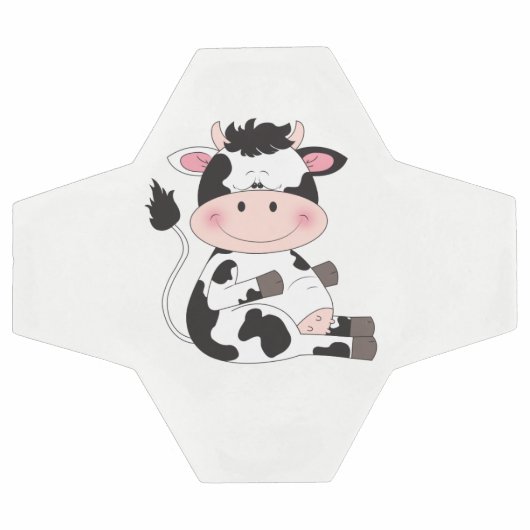 Cartoon de vache bébé mignon (Plat)
