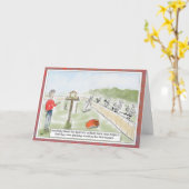 Cartoon d'écureuil amusant Carte de voeux d'annive (Fleur jaune)