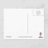 Cartoon: Denk aan uw briefkaart (Achterkant)