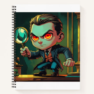 Cartoon detective thema Notitieboek