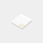 Cartoon die Sun Face Lined 3x3 glimlacht Post-it® Notes (Schuin)