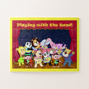 Cartoon Dieren In de Band Legpuzzel