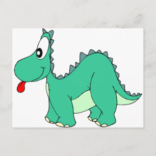 Cartoon Dinosaur Briefkaart