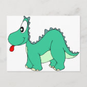 Cartoon Dinosaur Briefkaart (Voorkant)