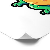 Cartoon dinosaurus illustratie poster (Hoek)