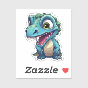 Cartoon dinosaurus illustratie sticker