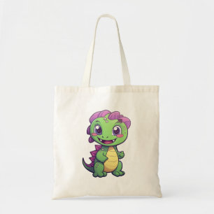 Cartoon dinosaurus illustratie tote bag