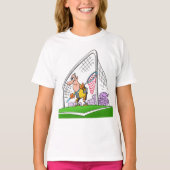 Cartoon Doelman Meisjes T-shirt (Voorkant)
