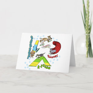 Cartoon Dog Agility Kaart