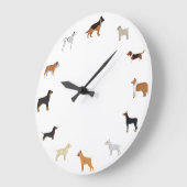 Cartoon Dog Briet Grote Klok (Hoek)