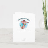 Cartoon Dog Dank u kaart (Achterkant)