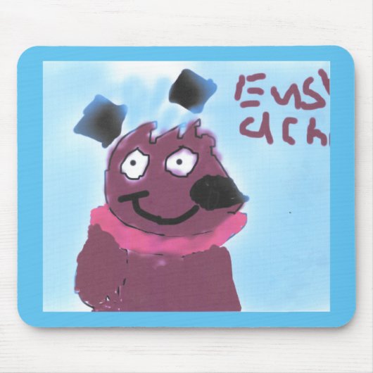 Cartoon dog design muismat (Voorkant)