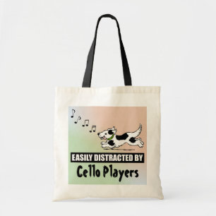 Cartoon Dog is gemakkelijk verstoord door Cello-sp Tote Bag