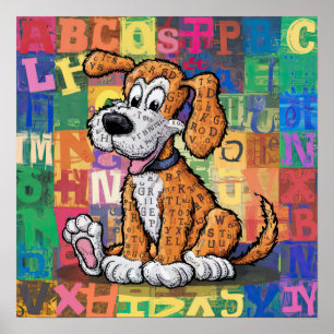 Cartoon Dog Poster