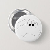 Cartoon dog ronde button 5,7 cm (Voorkant /achterkant)