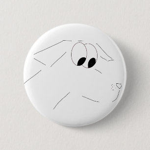 Cartoon dog ronde button 5,7 cm