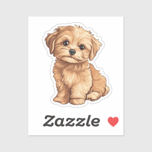 Cartoon dog sticker (Vel)