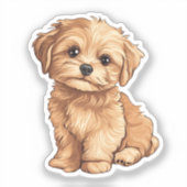 Cartoon dog sticker (Voorkant)