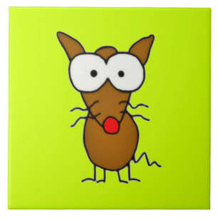 Cartoon Dog Tegeltje