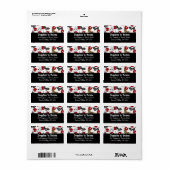 Cartoon - Doggies & Botten Cute Fun-adres Etiket (Full Sheet)