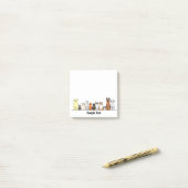 cartoon dogs postit post-it® notes (Op bureau)