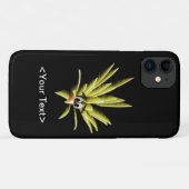 Cartoon d'oiseau inquiet Jaune Coque-Mate coque ip (Dos (Horizontal))